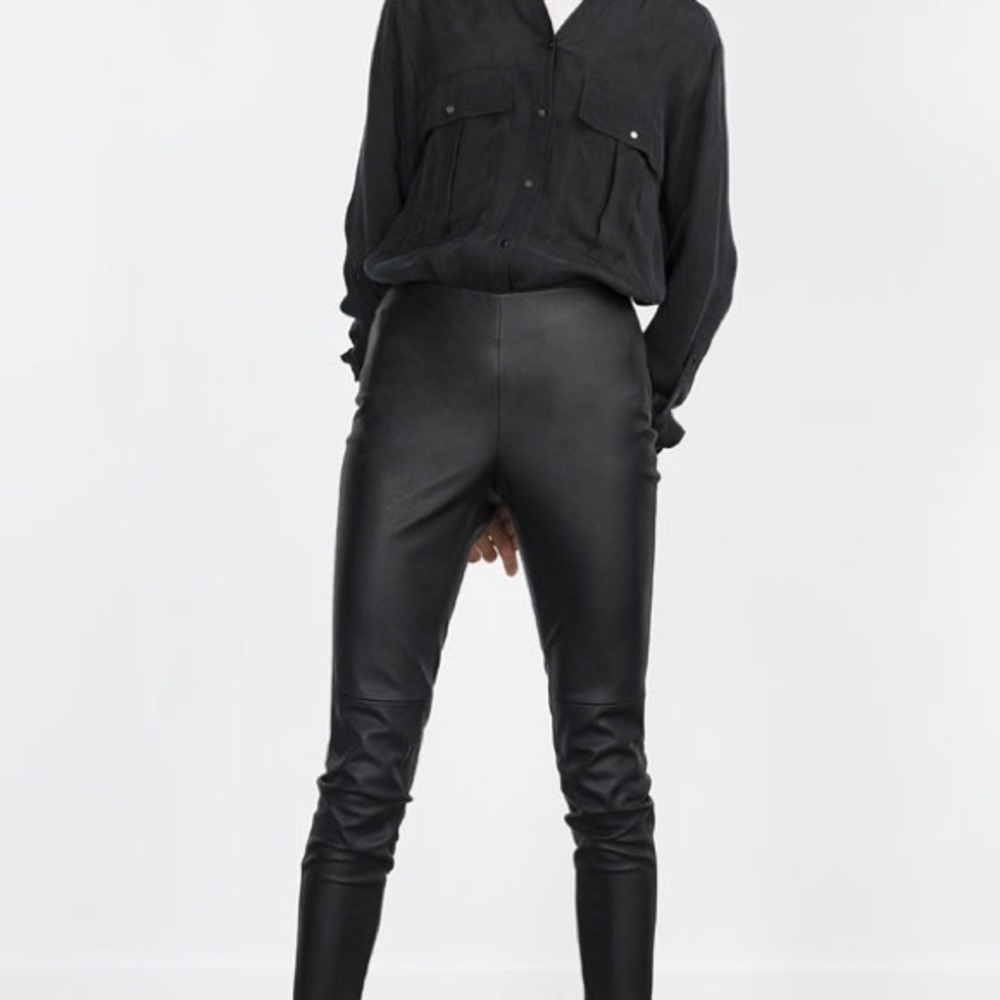 Zara Leather Leggings